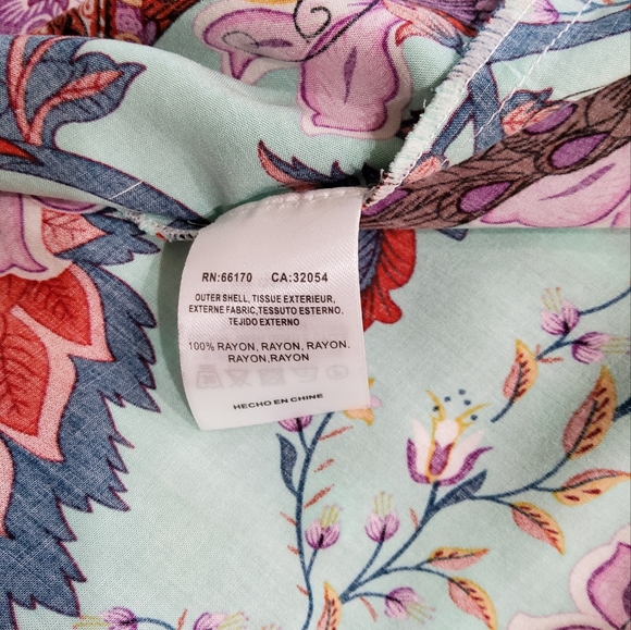 Anthropologie Riley Floral Kimono Cover-Up One Size - Picture 8 of 10